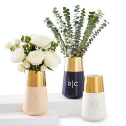 Gold Dipped Ceramic Vase | 1 -Grocery Store gold dipped ceramic vase c 2
