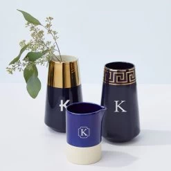 Gold Dipped Ceramic Vase | 1