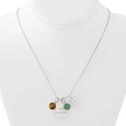 Legacy Necklace | 26 27 Legacy Necklace | 26 -Grocery Store gold legacy pendant and charm personalized necklace c 1