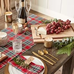 Plaid Dinner Napkins, Set Of 4 | 1 16 Plaid Dinner Napkins, Set Of 4 | 1 -Grocery Store gold star wine coaster c