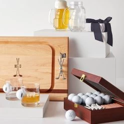 Personalized Golf Ball Gift Set | 6 -Grocery Store golf bag glass beer mug c 1