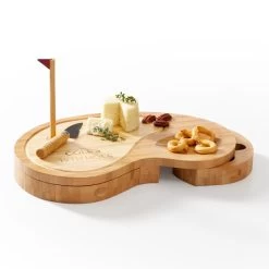 Golf Cheese Board And Knives Set | 1 -Grocery Store golf cheese board and knives set c 1