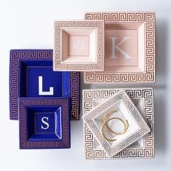 Greek Key Ceramic Catchall | 6 -Grocery Store greek key ceramic catchall c 6