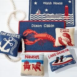 Hand Hooked Rug | 8 -Grocery Store hand hooked rug c 1