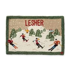 Hand Hooked Snow Rug | 2 18 Hand Hooked Snow Rug | 2 -Grocery Store hand hooked snow rug c 2