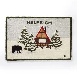 Hand Hooked Snow Rug | 2 19 Hand Hooked Snow Rug | 2 -Grocery Store hand hooked snow rug c 3