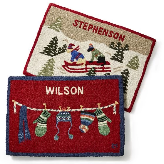 Hand Hooked Snow Rug | 2 3 Hand Hooked Snow Rug | 2