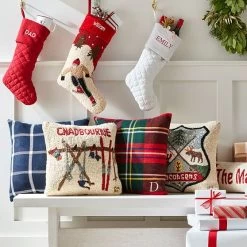 Hand Hooked Stocking | 6 -Grocery Store hand hooked stocking c 2