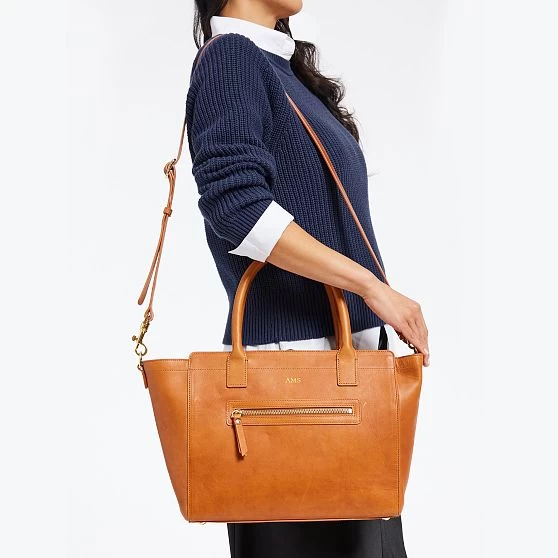 Hayden Leather Zip-Top Tote | 3 10 Hayden Leather Zip-Top Tote | 3 - Image 8