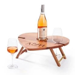 Heart Portable Wine Picnic Table | 1 -Grocery Store heart portable wine picnic table c 1