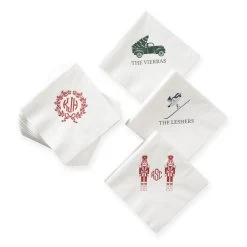 Holiday Letterpress Cocktail Napkins, Set Of 50 | 2