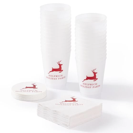 Holiday Plastic Party Cups, Set Of 25 | 2 3 Holiday Plastic Party Cups, Set Of 25 | 2
