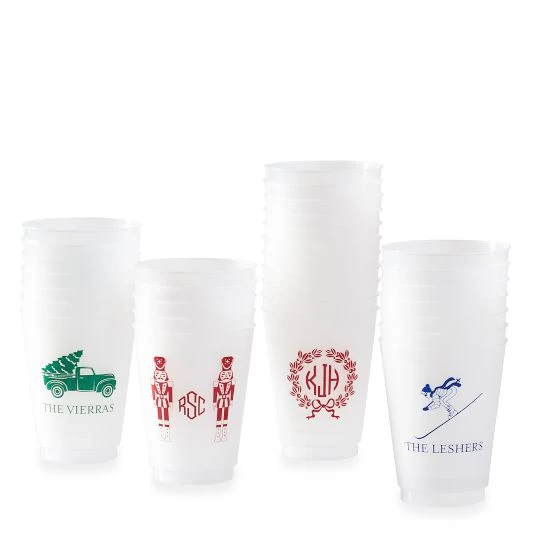 Holiday Plastic Party Cups, Set Of 25 | 2 4 Holiday Plastic Party Cups, Set Of 25 | 2 - Image 2