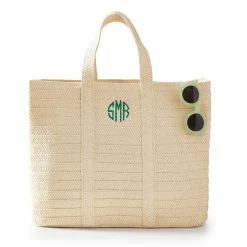 Oversized Straw Beach Tote | 1 -Grocery Store img100c 1