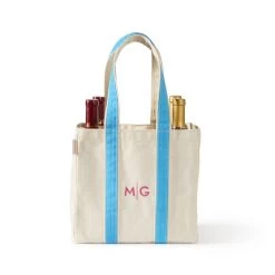 Canvas Four Bottle Wine Tote | 10 -Grocery Store img11c 30