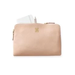 Everyday Italian Leather Zipper Pouch, Foil Debossed | 5 -Grocery Store img11c 45