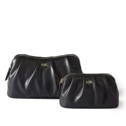 Bella Vegan Leather Ruched Pouch Set | 5 -Grocery Store img12c