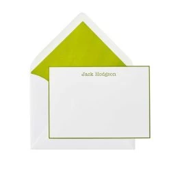 Letterpress Stationery, Set Of 50, Solid | 8 -Grocery Store img12c 35