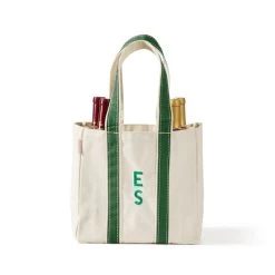 Canvas Four Bottle Wine Tote | 10 -Grocery Store img15c 38