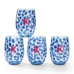 Animal Print Outdoor Stemless Wine Glasses | 6 -Grocery Store img18c 39