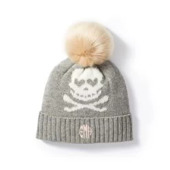 Skull And Crossbones Pom Pom Hat | 2 -Grocery Store img19c 24