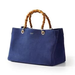 Bamboo Elisabetta Suede Handbag | 3 -Grocery Store img19c