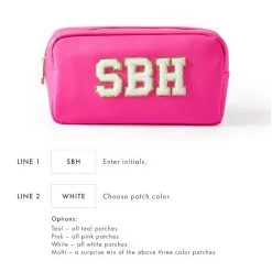 Monogrammed Patch Travel Pouch | 8 19 Monogrammed Patch Travel Pouch | 8 -Grocery Store img1c 24