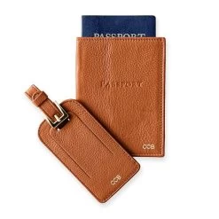 Leather Luggage Tag & Passport Case Set | 8 -Grocery Store img1c 31