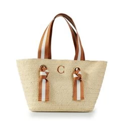 Ribbon Straw Beach Tote | 5 38 Ribbon Straw Beach Tote | 5 -Grocery Store img1c 7