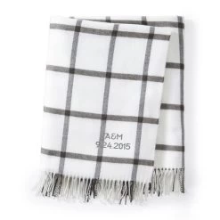 Italian Windowpane Throw Blanket | 4 26 Italian Windowpane Throw Blanket | 4 -Grocery Store img1c 84