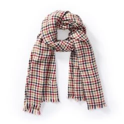 Italian Houndstooth Plaid Blanket Scarf | 3 -Grocery Store img21c 14