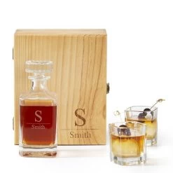 Wooden Gift Set, Decanter And Glasses | 2 -Grocery Store img21c 15