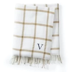 Italian Windowpane Throw Blanket | 4 24 Italian Windowpane Throw Blanket | 4 -Grocery Store img21c 40