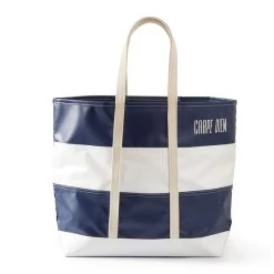Mark & Graham X Steele Stripe Waterproof Tote | 3 -Grocery Store img24c 23