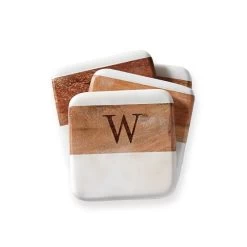 Wood And Marble Coasters | 4 -Grocery Store img24c 24