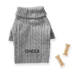 Cable Knit Dog Sweater | 22 -Grocery Store img24c 32