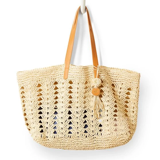 Crochet Straw Beach Tote | 2 12 Crochet Straw Beach Tote | 2 - Image 10