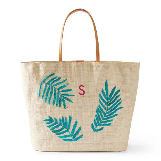 Embroidered Raffia Beach Tote | 2 12 Embroidered Raffia Beach Tote | 2 - Image 10