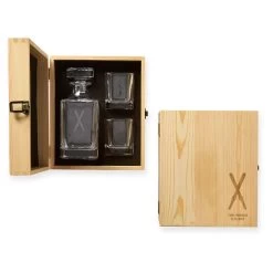 Wooden Gift Set, Decanter And Glasses | 2 -Grocery Store img26c 9