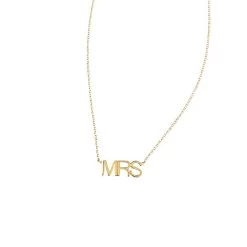 Maya Brenner Pendant Necklace, "Mrs" | 2 13 Maya Brenner Pendant Necklace, "Mrs" | 2 -Grocery Store img27c 12