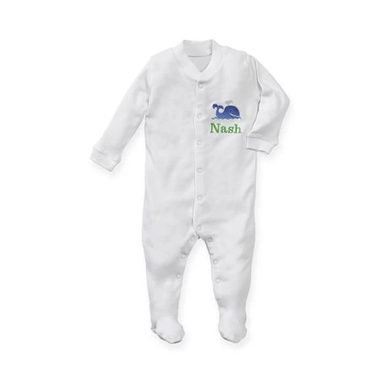 Embroidered Baby Footie | 11 14 Embroidered Baby Footie | 11 - Image 12