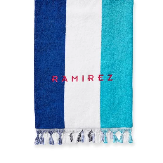 Multi-Stripe Beach Towel | 6 16 Multi-Stripe Beach Towel | 6 - Image 14