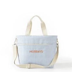 Pinstripe Cooler Tote Bag | 3 25 Pinstripe Cooler Tote Bag | 3 -Grocery Store img28c 4