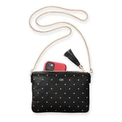 Leather Tassel Zipper Crossbody, Foil Debossed | 4 24 Leather Tassel Zipper Crossbody, Foil Debossed | 4 -Grocery Store img29c 1