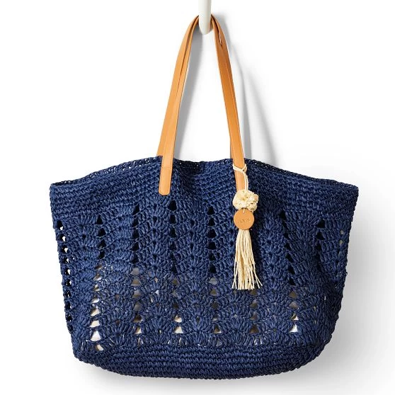 Crochet Straw Beach Tote | 2 11 Crochet Straw Beach Tote | 2 - Image 9