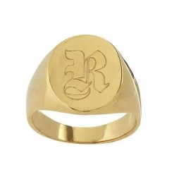 Sarah Chloe Classic Oval Signet Ring | 6 -Grocery Store img29c 3