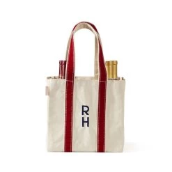 Canvas Four Bottle Wine Tote | 10 -Grocery Store img2c 56