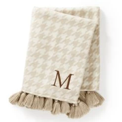 Italian Houndstooth Tassel Throw Blanket | 3 -Grocery Store img2c 65