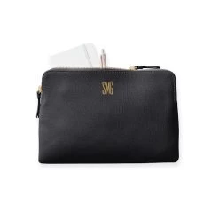 Everyday Italian Leather Zipper Pouch, Foil Debossed | 5 -Grocery Store img2c 70