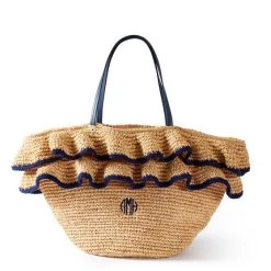 Ruffle Raffia Tote | 2 -Grocery Store img30c 22